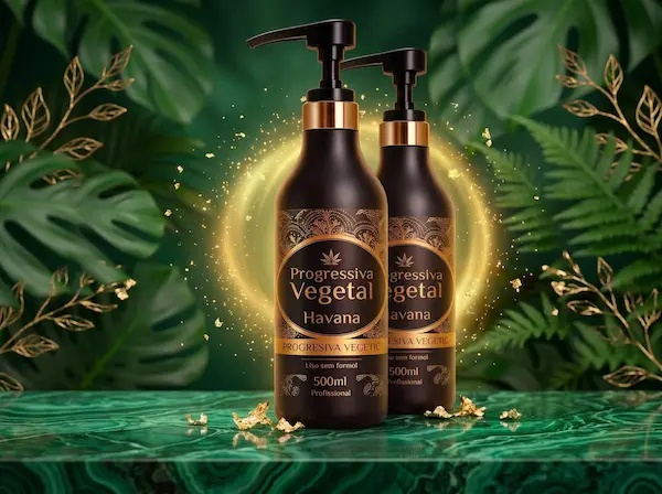 Kit Duplo com 2 frascos da Progressiva Vegetal Havana 500ml